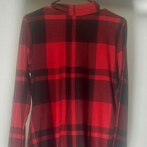 24/7 Maurice’s Red and black Flannel Dress